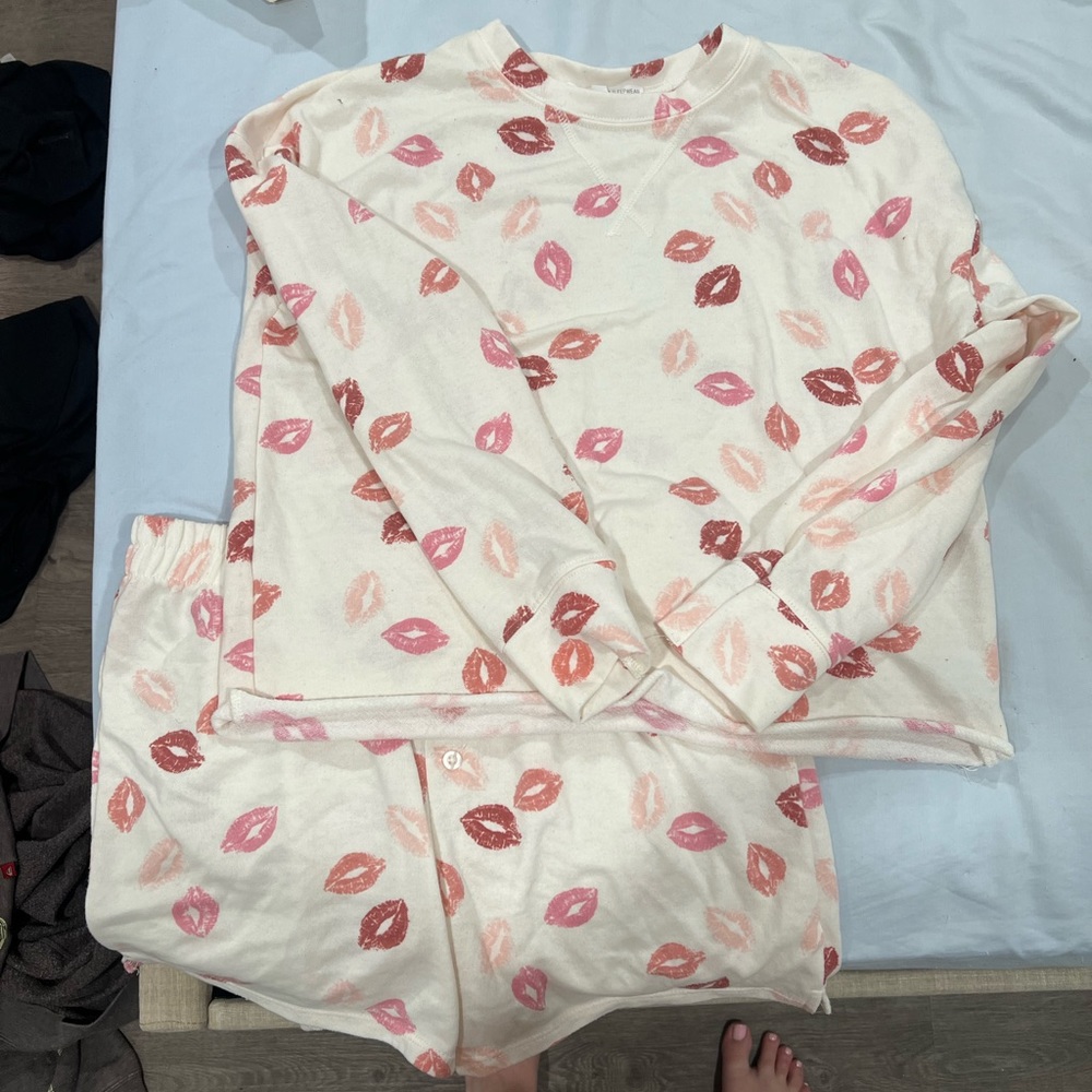 Valentines Kiss Lips Pajamas